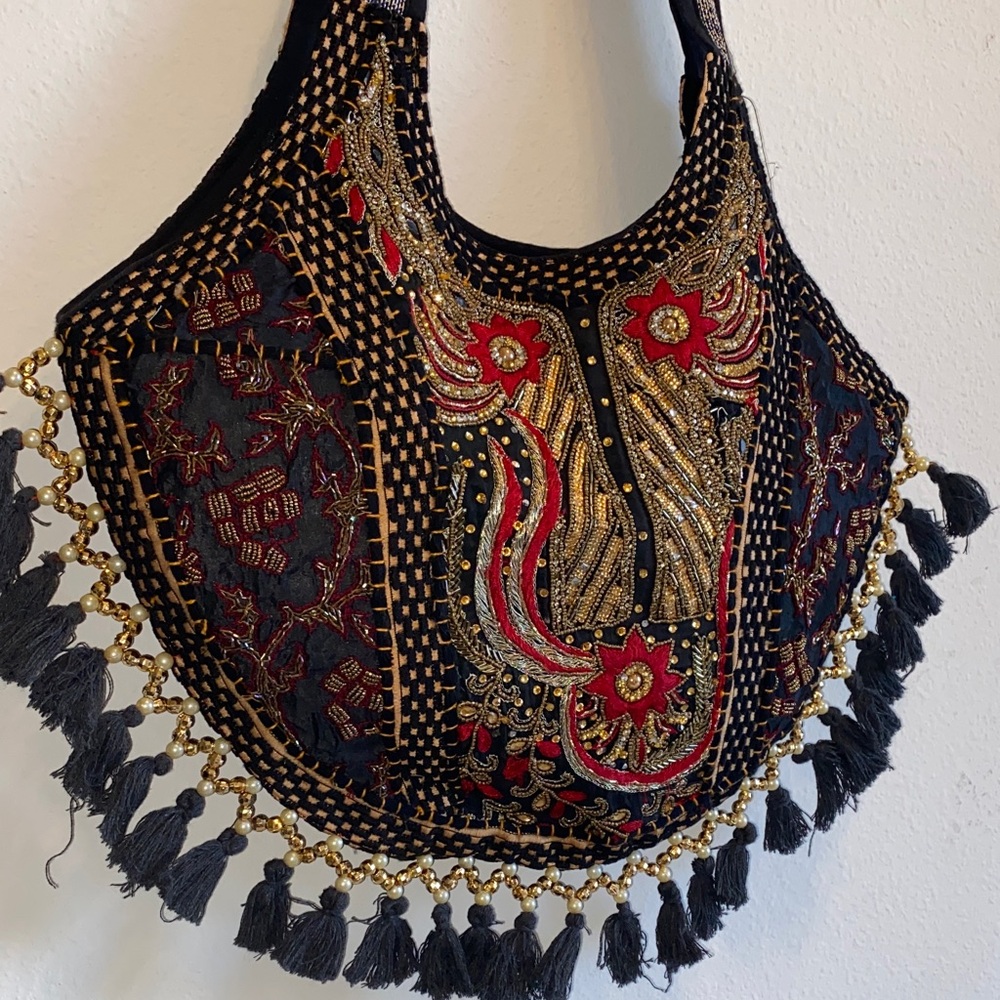Embroidered Multicolor Boho Bag - Picture 9 of 11